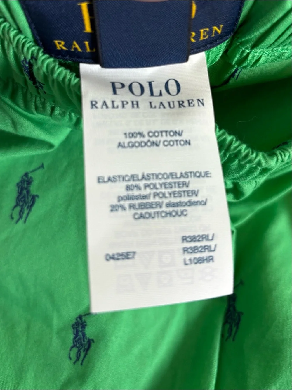 Polo Ralph Lauren Men’s 100% Cotton Classic Fit Boxer Green Pony M NWT